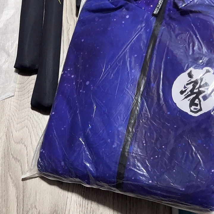 肥***子莱赛尔纤维普蓝色带绒钓鱼服一件2xl