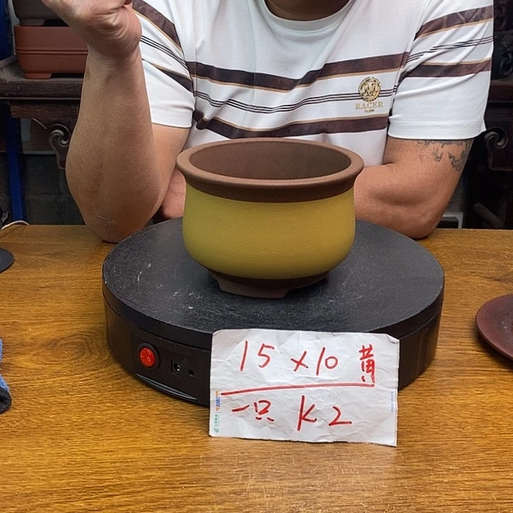 紫砂花盆货号一只K2
