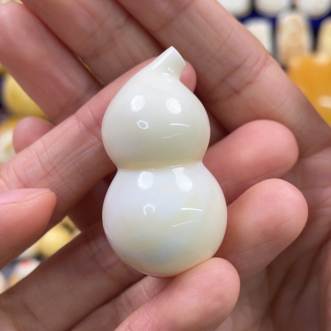 蜜蜡裸石未镶嵌琥珀蜜蜡葫芦吊坠