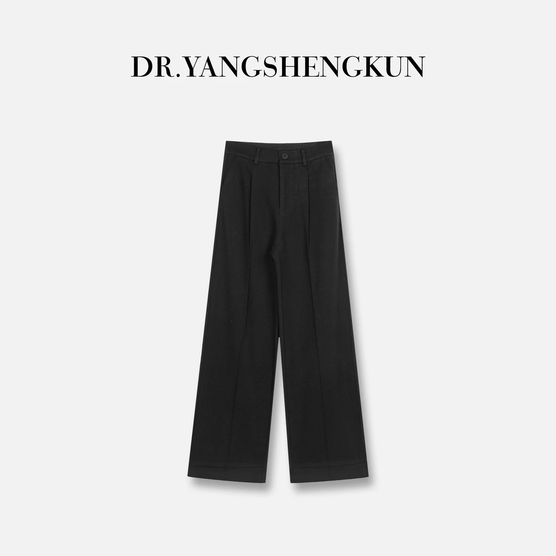 DR杨圣坤2025新款巴黎画廊’定制高级面料直筒休闲裤DR2409-2502