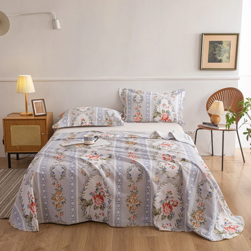 特厚正品棉小竹布料繁花灰2.5米