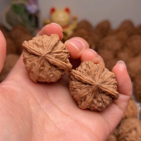 吊坠文玩核桃无名四棱手捻