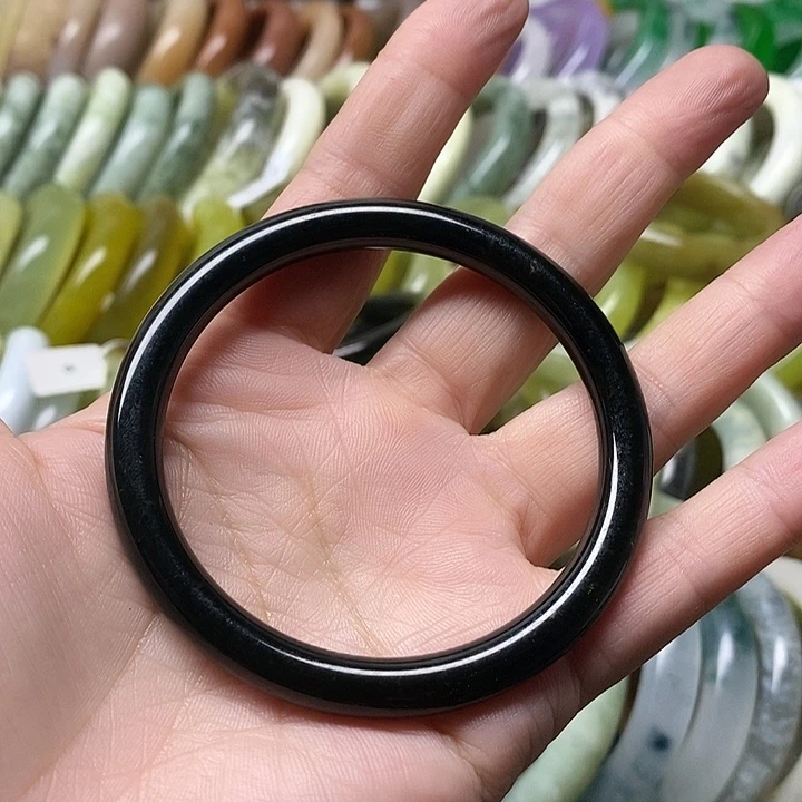 未镶嵌蛇纹石玉手镯
