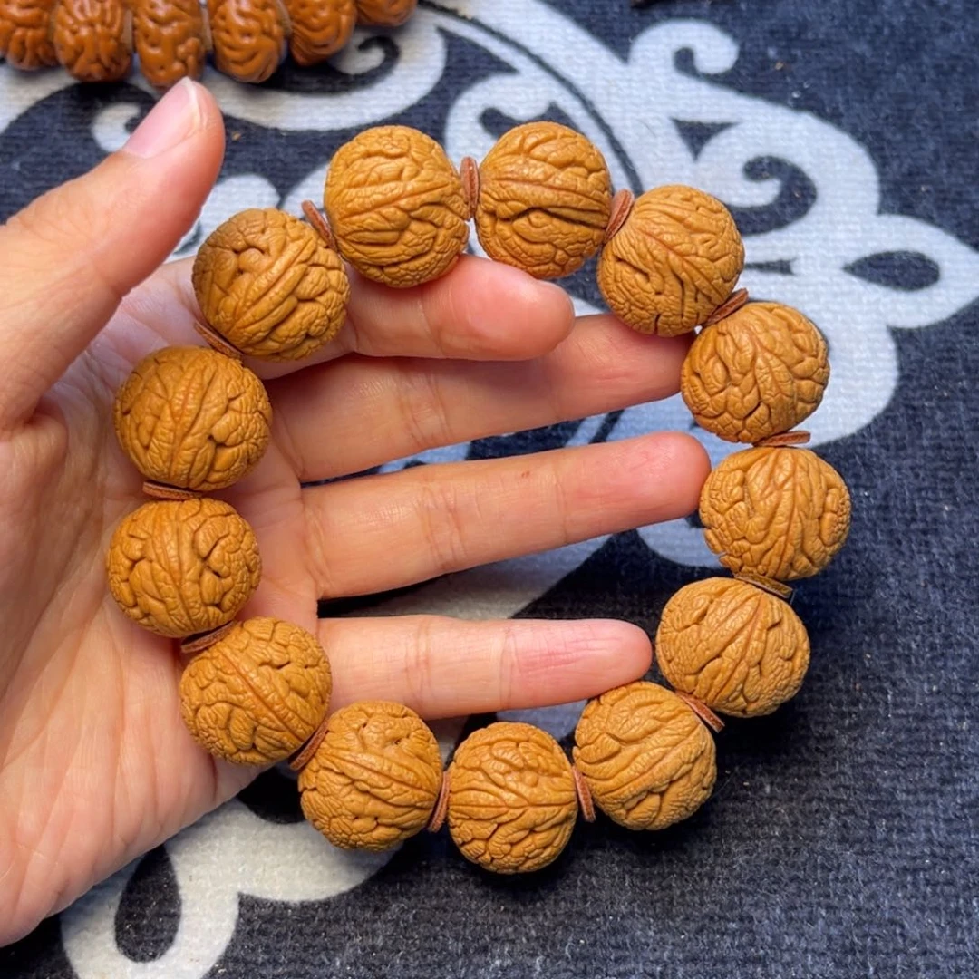 桃核手串龙纹桃核