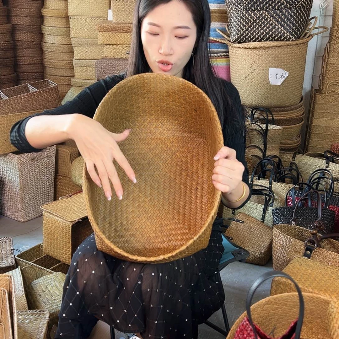 草编草编包/草编收纳盒微瑕疵