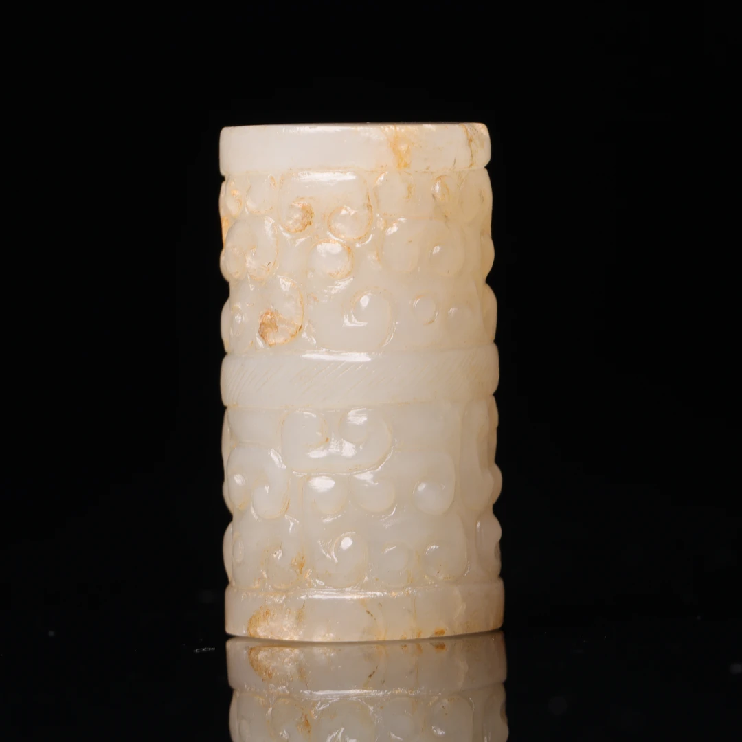 明代和田玉龙纹勒子-NX