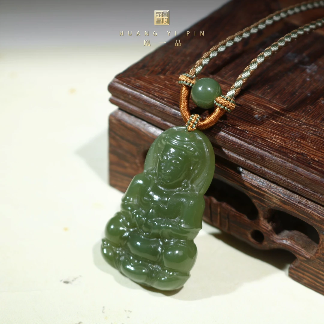 【凰一品】和田玉观音吊坠