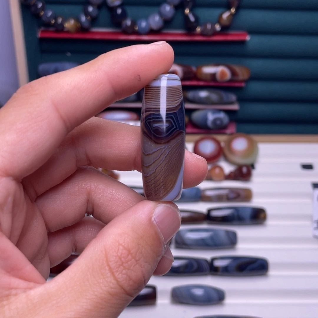 山***暝玛瑙/玉髓合金颈饰