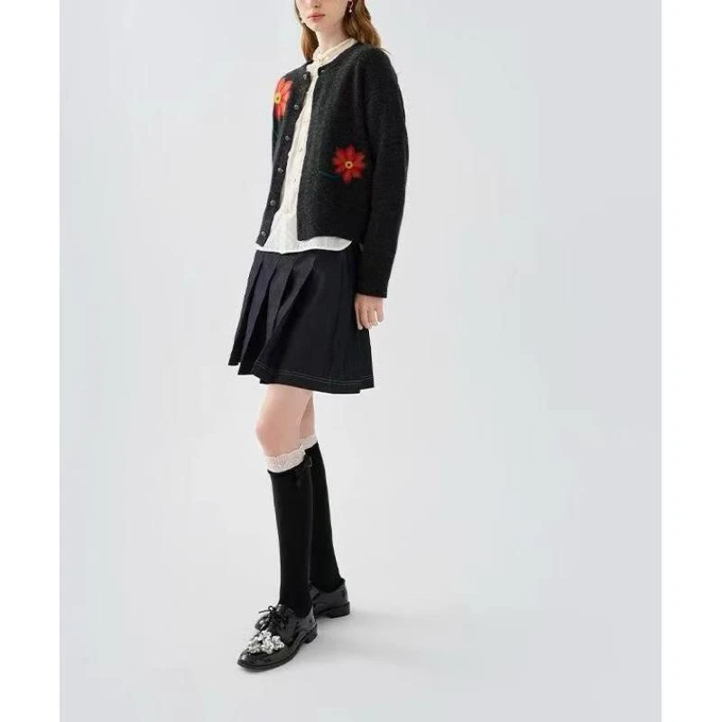 茶家 针织开衫毛衣女2025新款