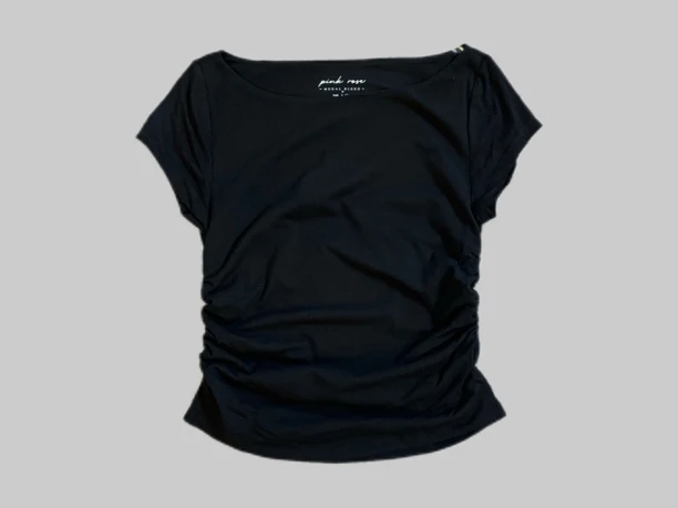 腰身捏折短袖no退换