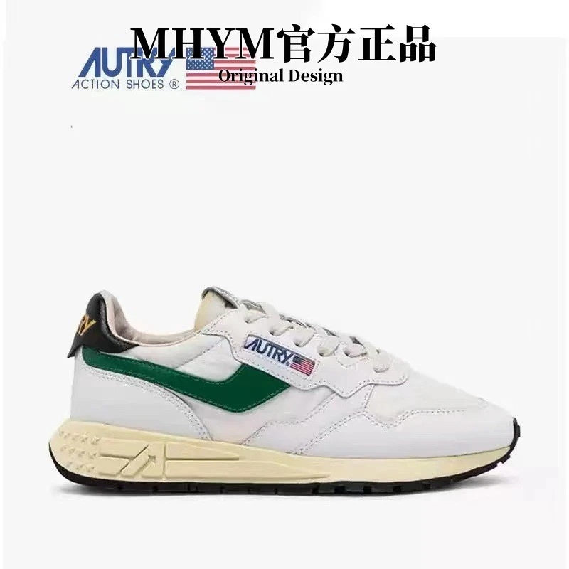 au运动鞋真皮透气系带休闲鞋新款复古小众跑鞋板鞋男女小白鞋