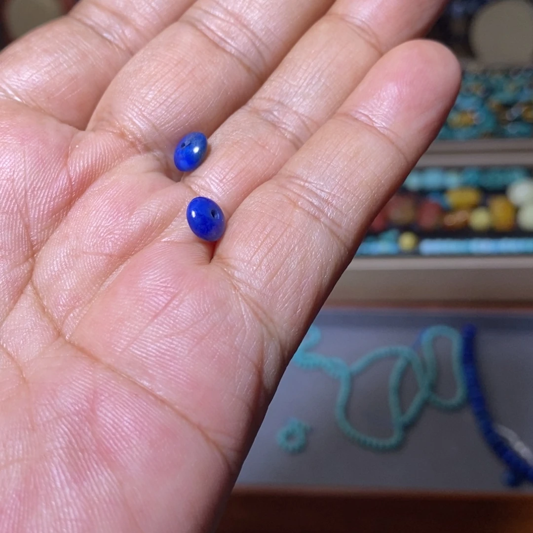 青金石未镶嵌配饰配饰