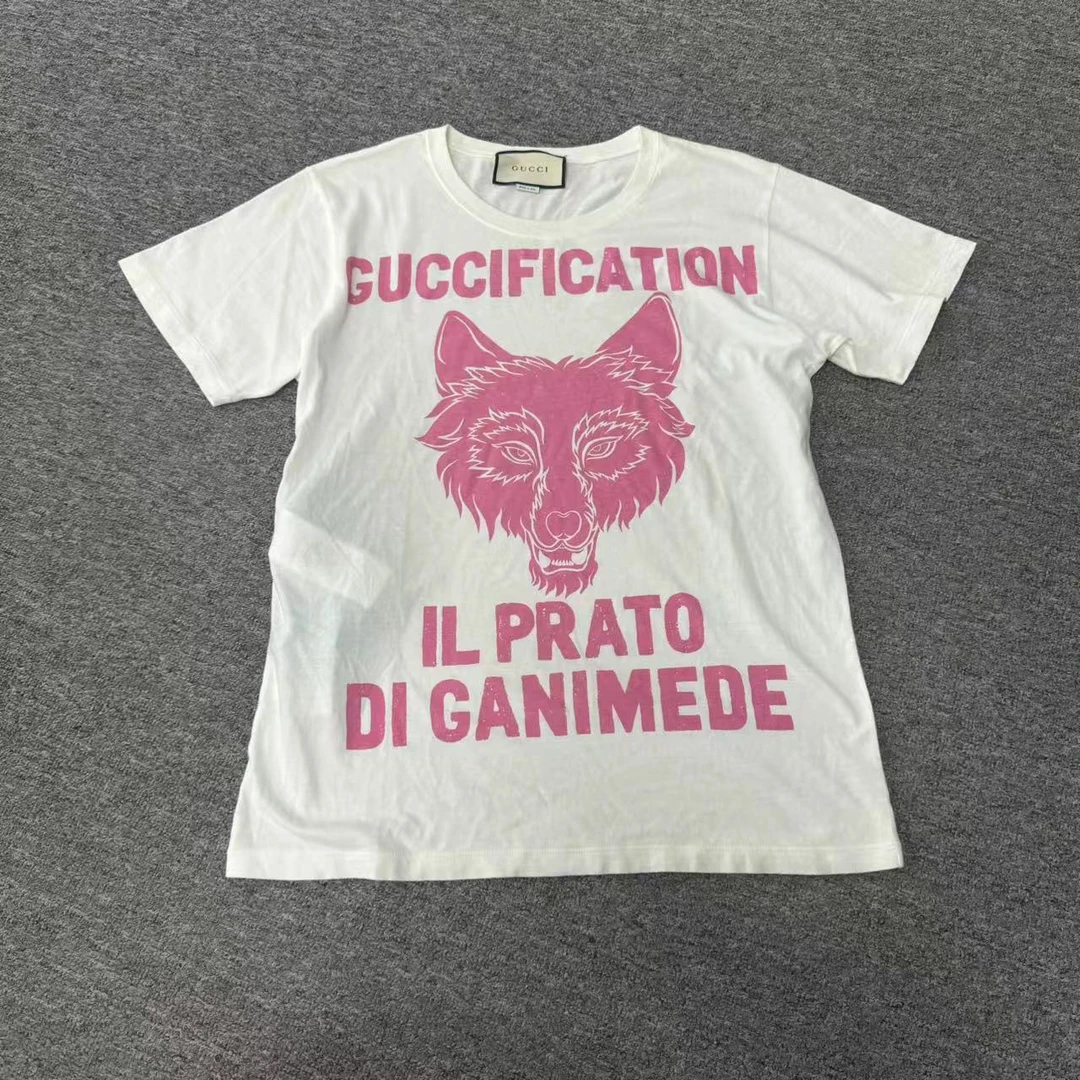 99新 GUCCI/古驰 gucci白色短袖T恤 xs码
