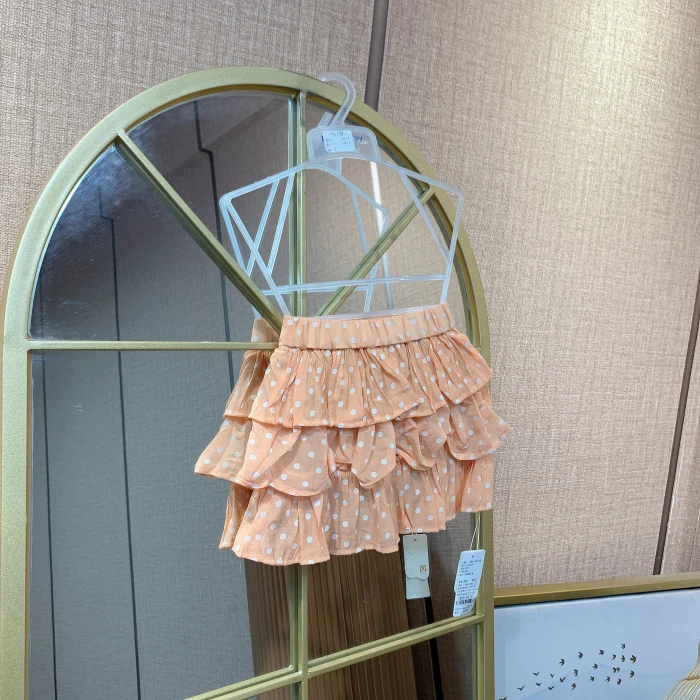 AD398  宝宝桔色单半身裙