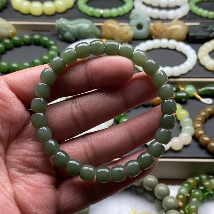 和田玉手链未镶嵌Z*%