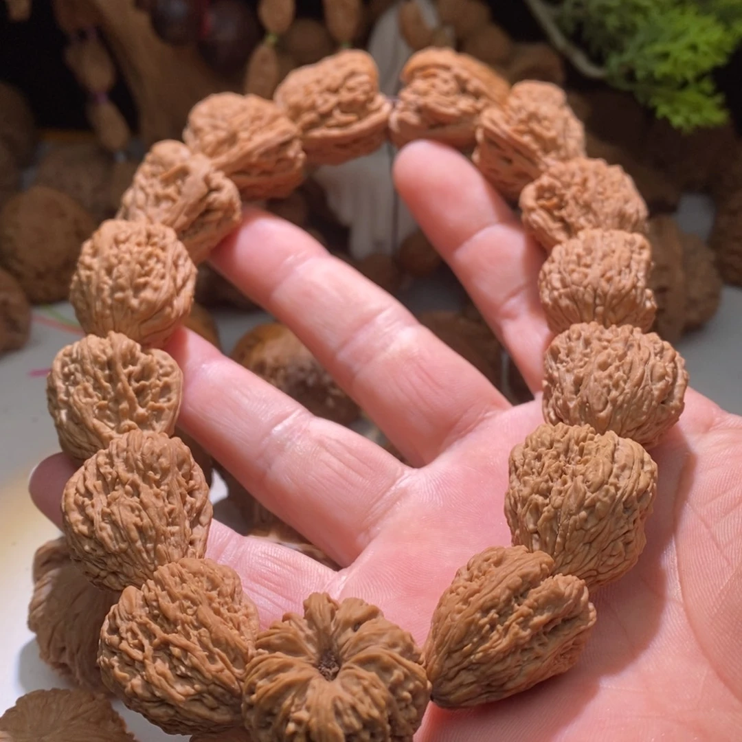 把件文玩核桃南将石一根筋手持27