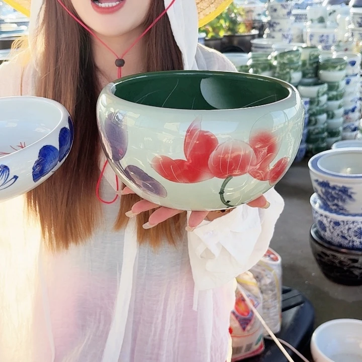 瓷片直径23厘米高13……