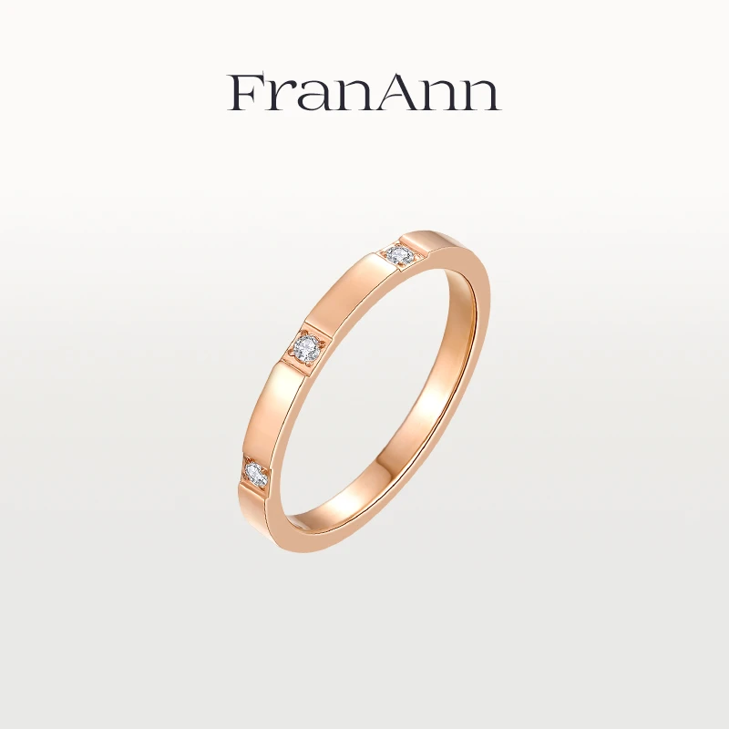 合金戒指 【经典三钻戒指】碎钻时尚通勤简约小指尾戒18K玫瑰金男女