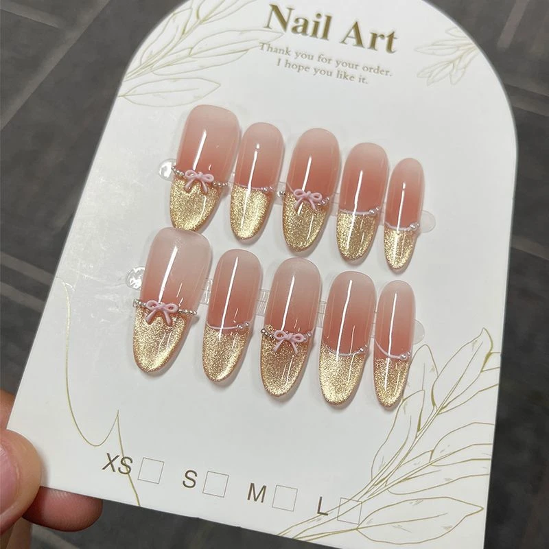 【粉恋物语】浪漫纯欲指尖猫眼穿戴甲甜美百搭显白美甲