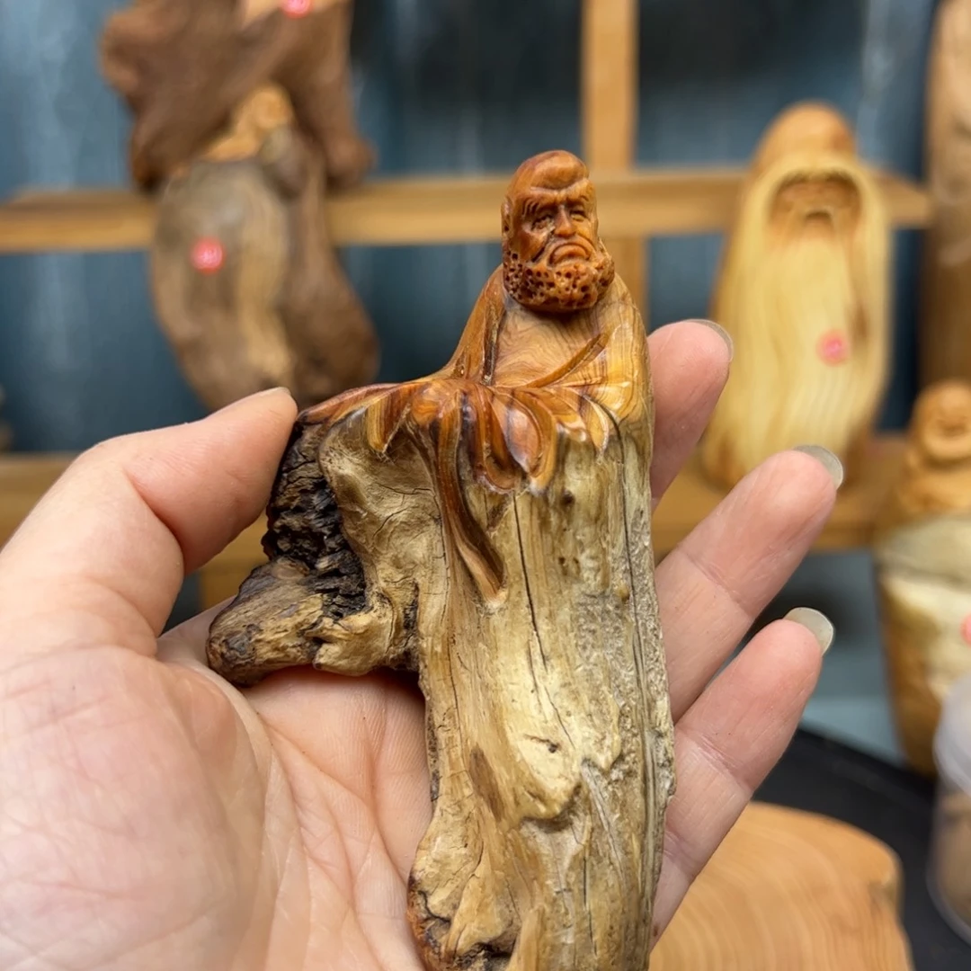 木周崖柏木摆件手把件
