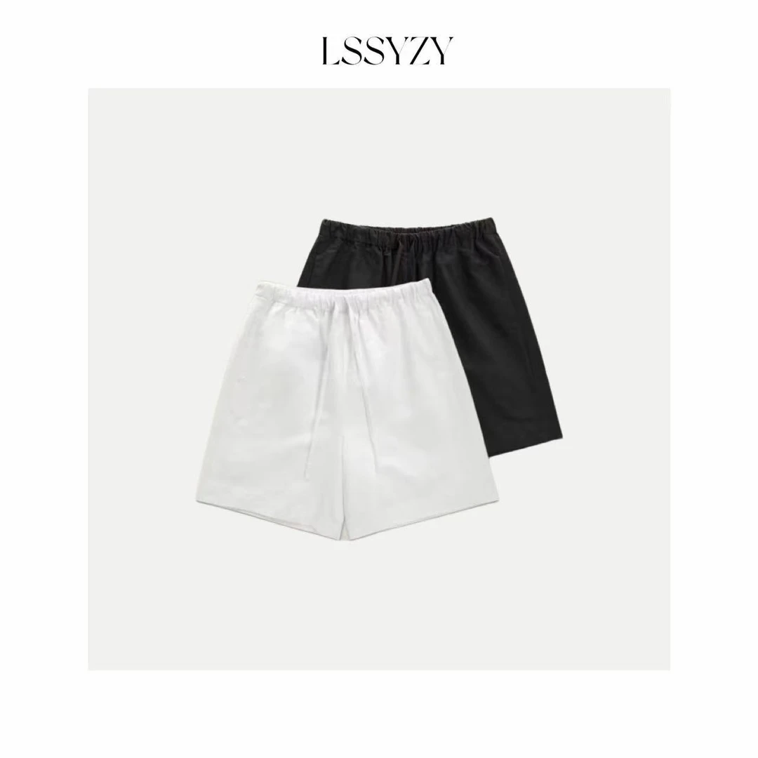 LSSYZY小众设计师款极简中裤N016#休闲裤轻奢百搭