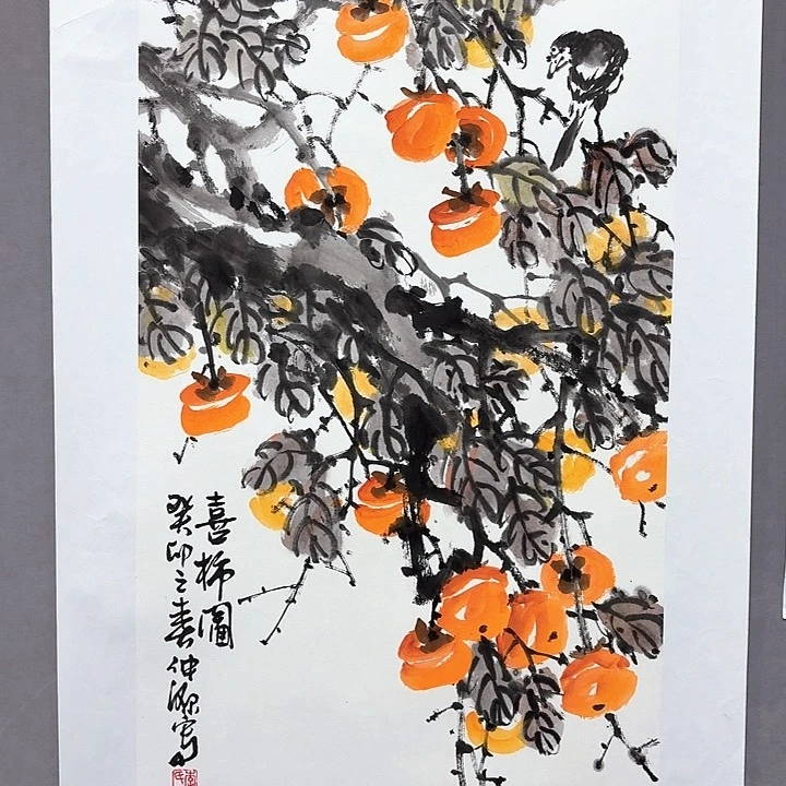 国画亲笔手绘放心去藏