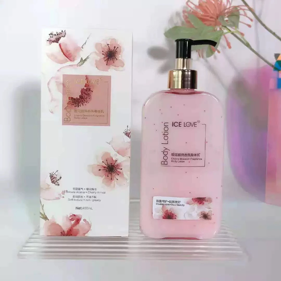 冰之恋樱花盛开香氛身体乳400ml补水保湿持久留香清爽不油腻