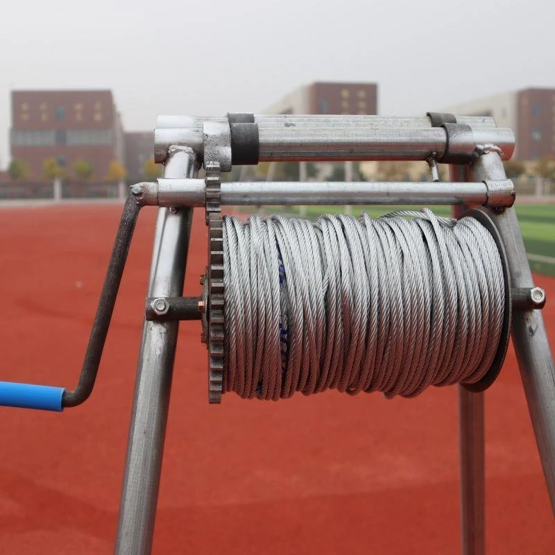 潜水泵井架下井架子水泵抬高架深井泵架子手摇轱辘农用灌溉设备