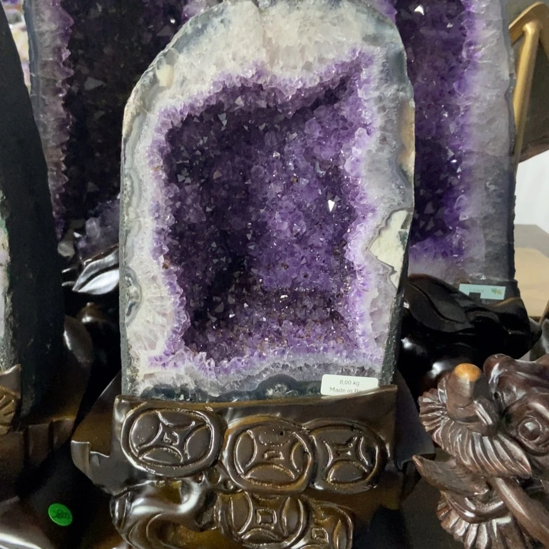 摆件紫晶未镶嵌水晶