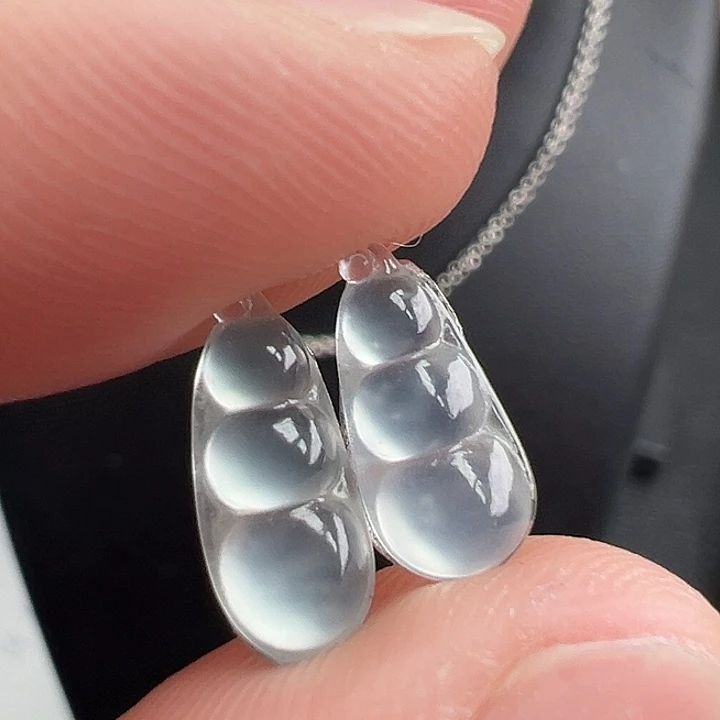 翡翠未镶嵌颈饰豆子11.8