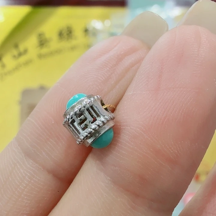 绿松石银S925镶嵌珠宝奇石
