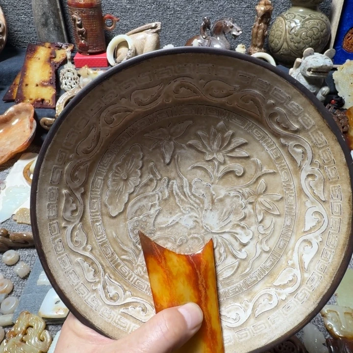 ****江瓷片刻花瓷盘1111111