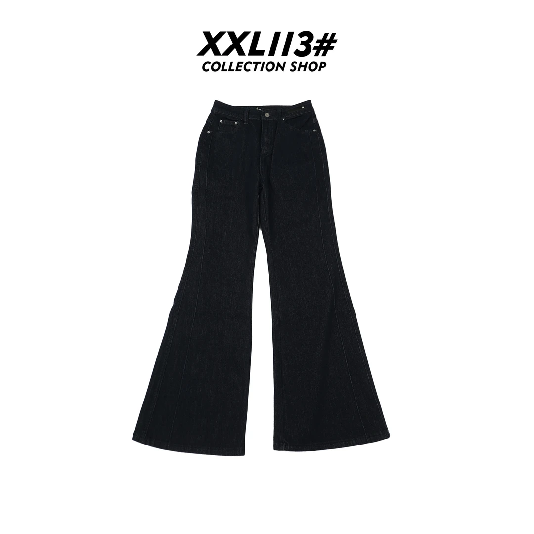 113* CENTRALIZED SHOP拉链常规高腰牛仔裤X5F09H6772
