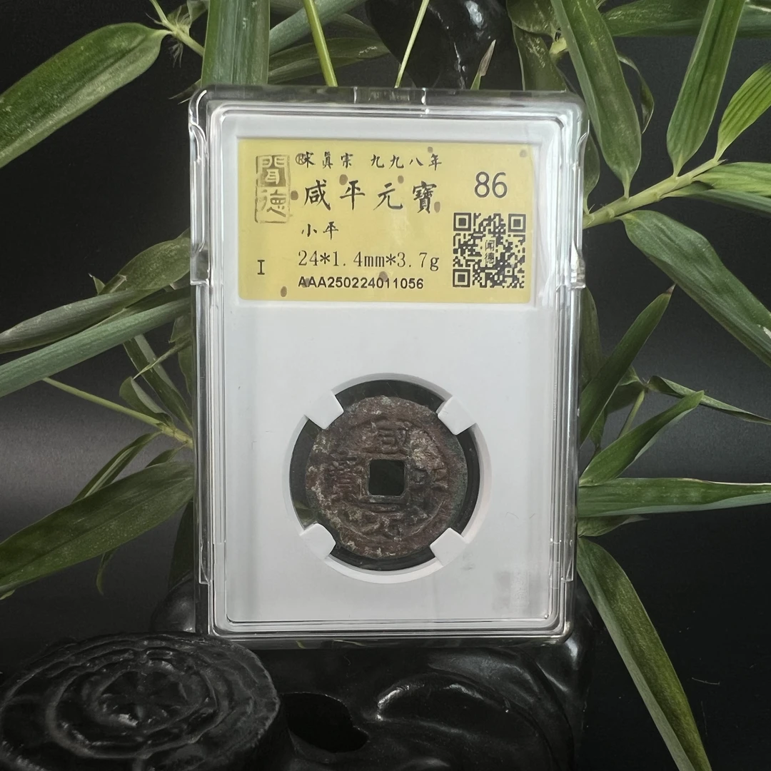 泉缘TX250224011056金闻德评级 咸平元宝 小平 86分