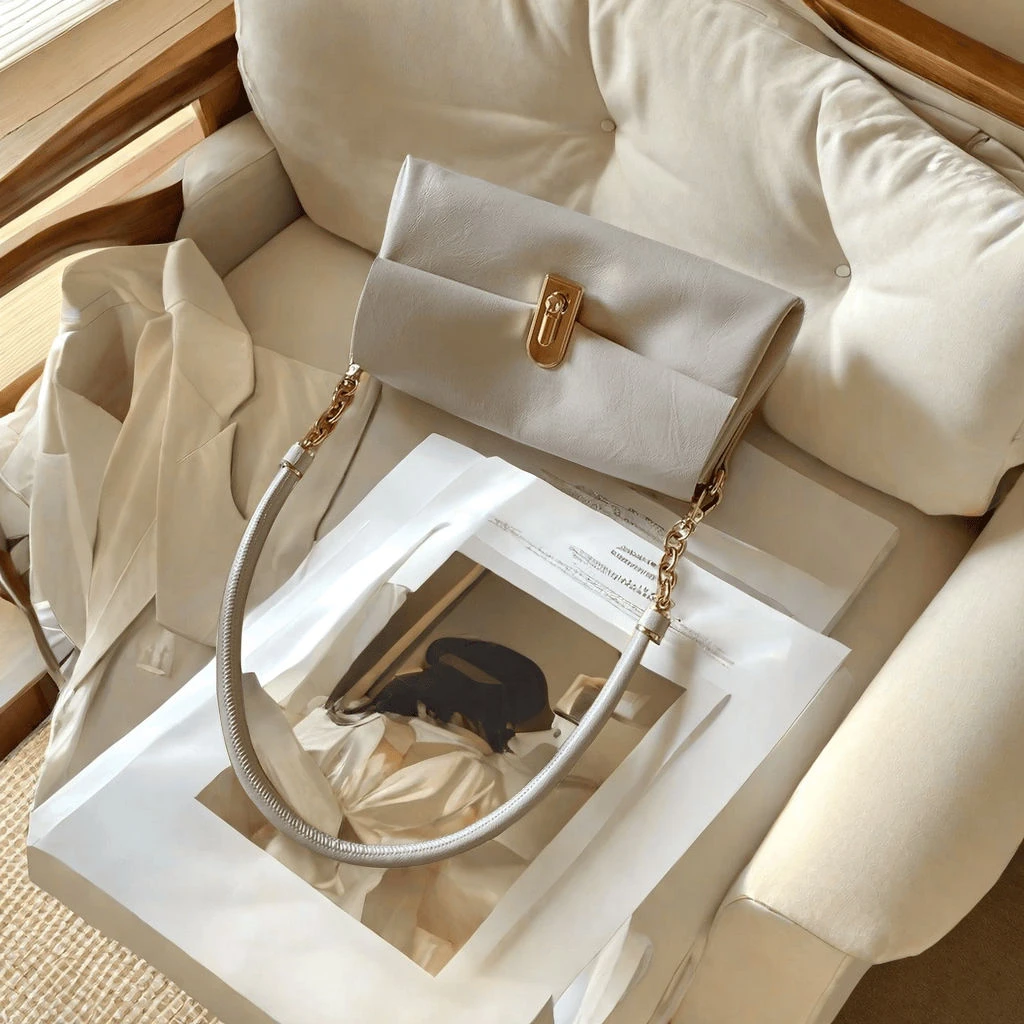 千层白巧单肩包包女2025春夏新款冰川白腋下包通勤斜挎包爆款