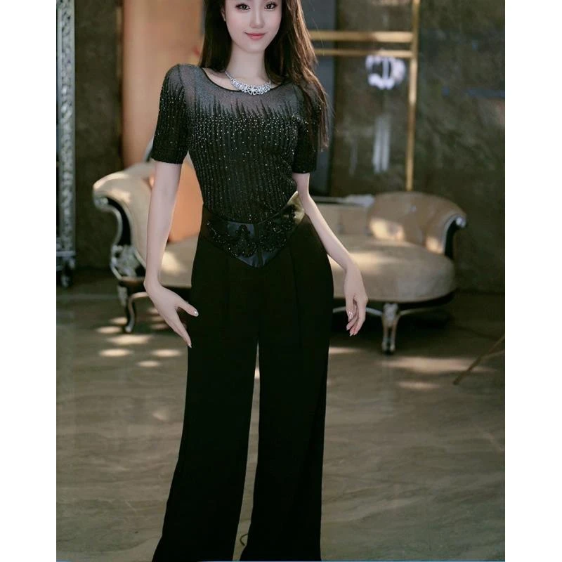 SEJI/瑟纪【摩登女郎】重工时尚气质阔腿裤