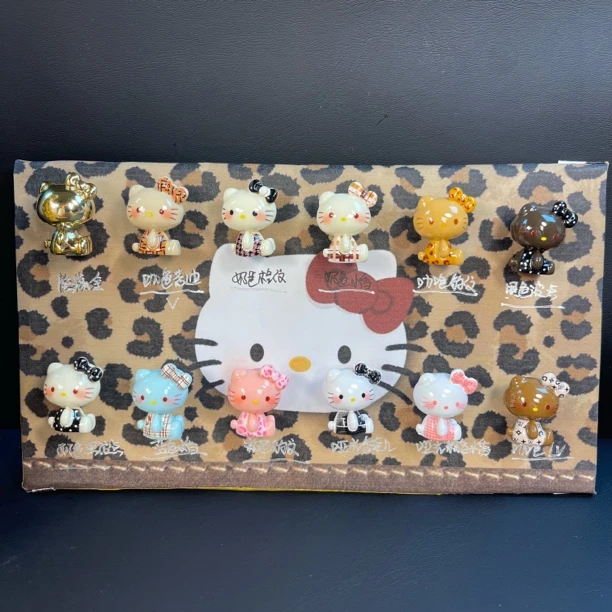 【小元DIY】新款kitty合集夜光电镀萌粒集合树脂diy亲子玩具摆件