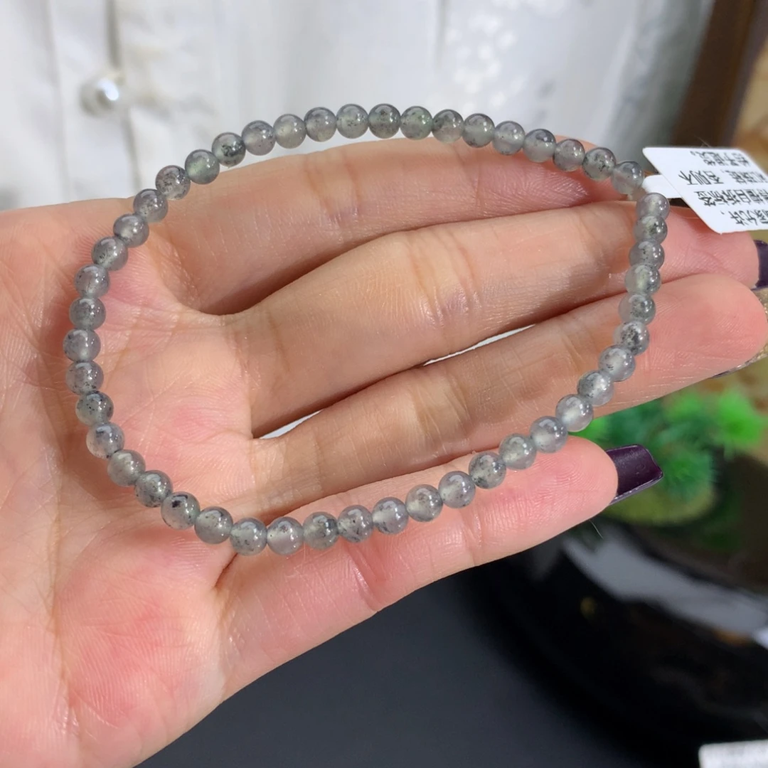 翡翠未镶嵌手链卡4冰胶乌鸡手串