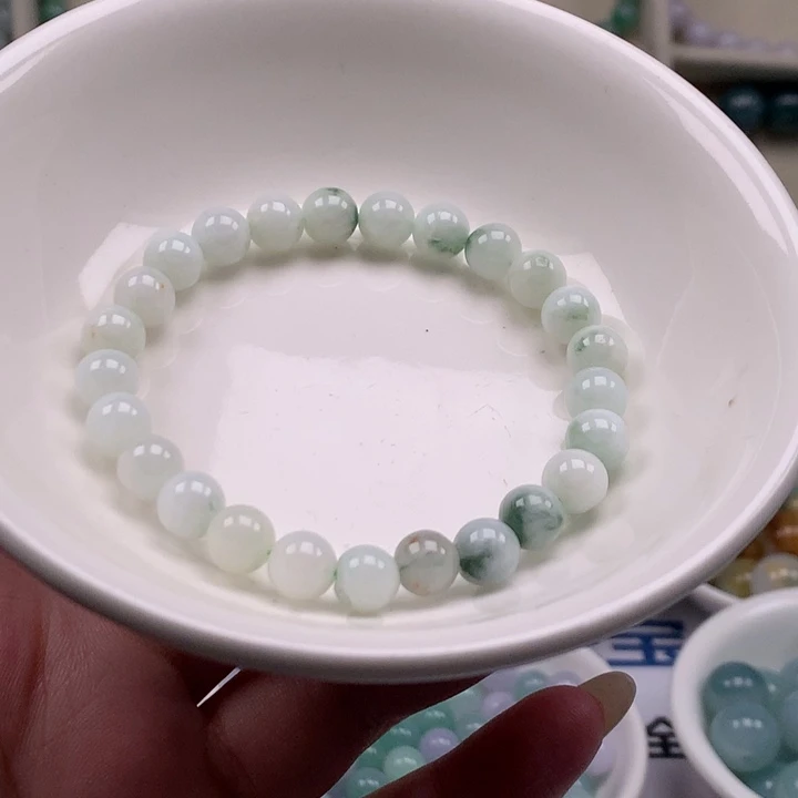 散珠翡翠翡翠有瑕疵不退不换