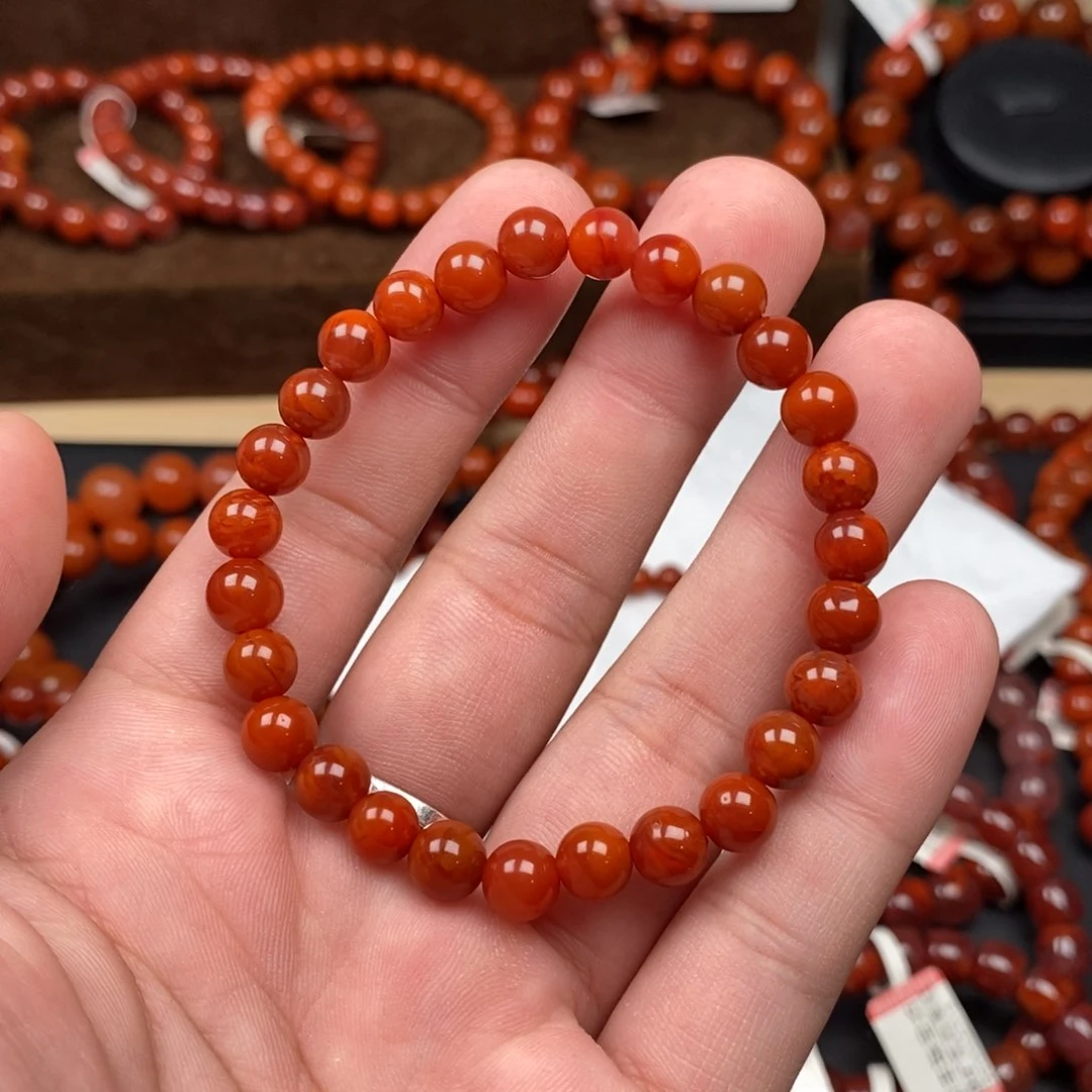 未镶嵌手串南红玛瑙7mm
