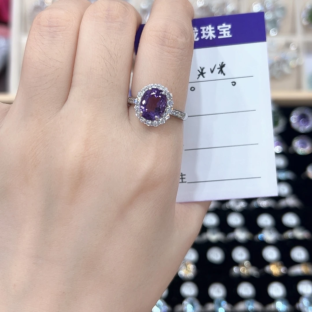 。***。芙蓉石戒指银S925镶嵌