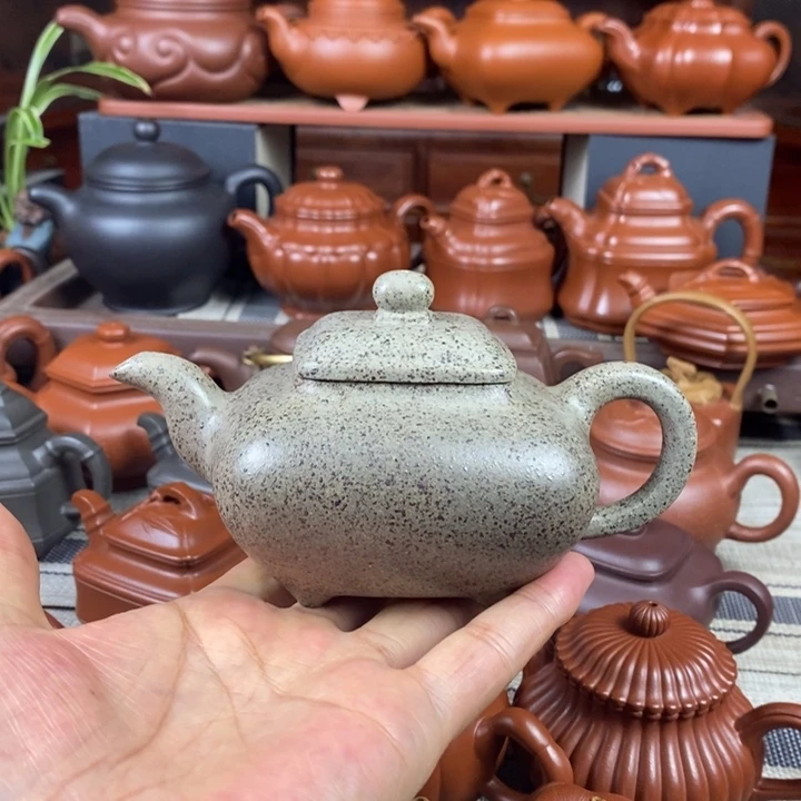 茶壶紫砂四方传炉280cc原矿特高温老青段特价
