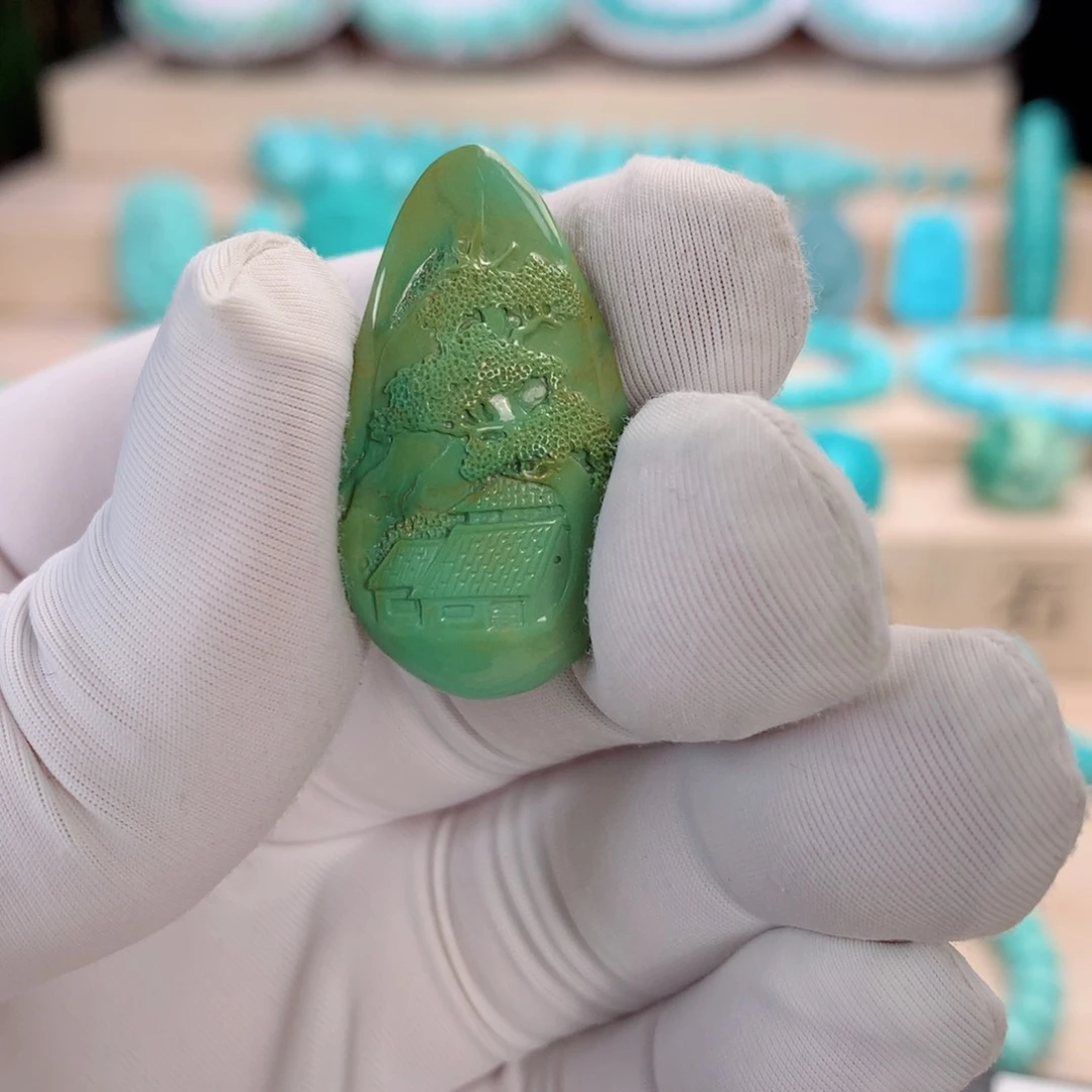 绿松石挂件未镶嵌