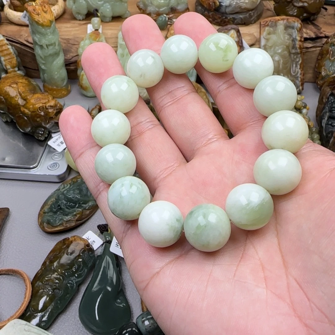 蛇纹石玉合金手串