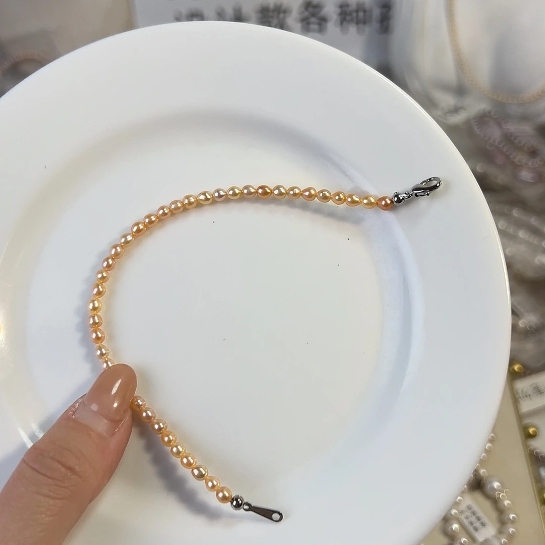 钛钢淡水珍珠天然淡水珍珠