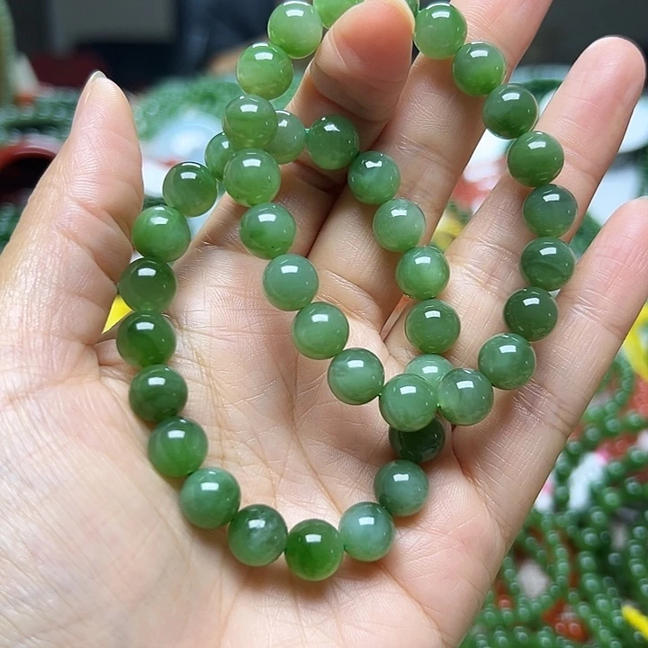 和田玉（碧玉）未镶嵌手串