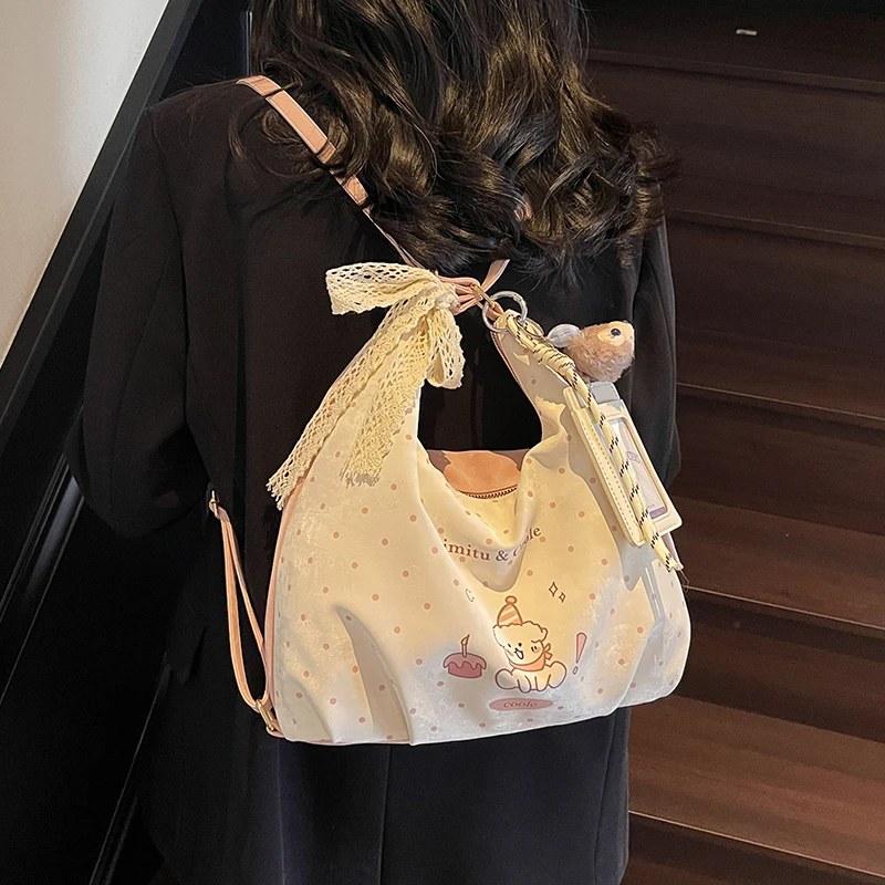 艾米兔女包2025新款单肩百搭休闲小众日常可爱通勤潮流洋气双肩包