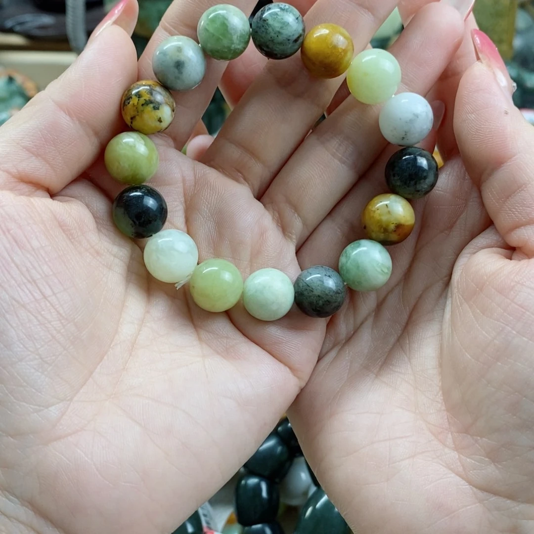 蛇纹石玉手链未镶嵌