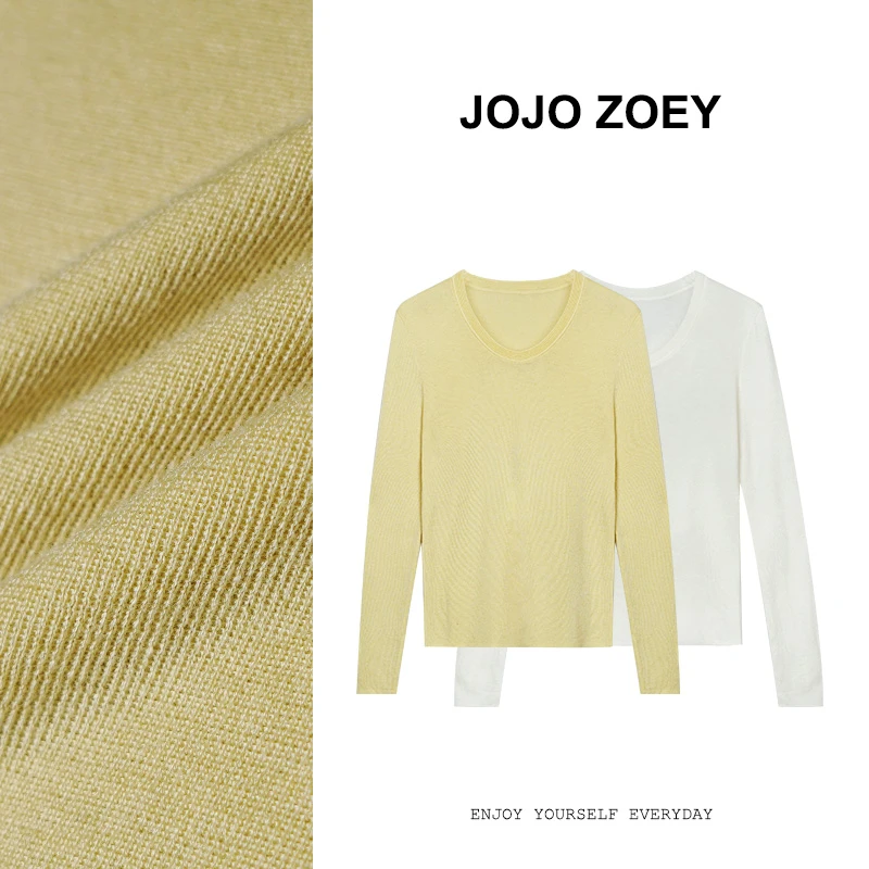 JOJO ZOEY【清仓NO退换】空谷幽兰~针织衫新款爆款简约上衣cx-3547