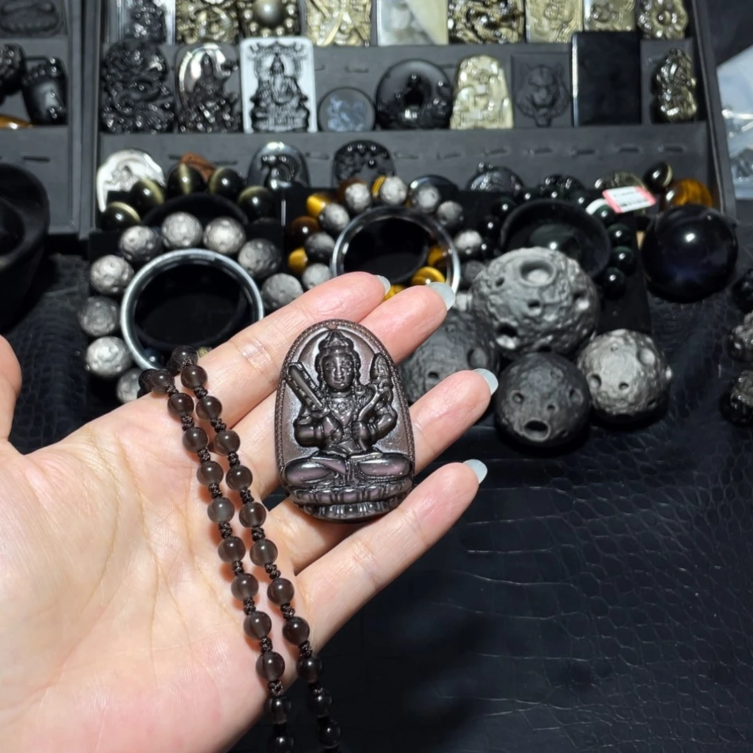 叮***水黑曜岩未镶嵌珠宝奇石